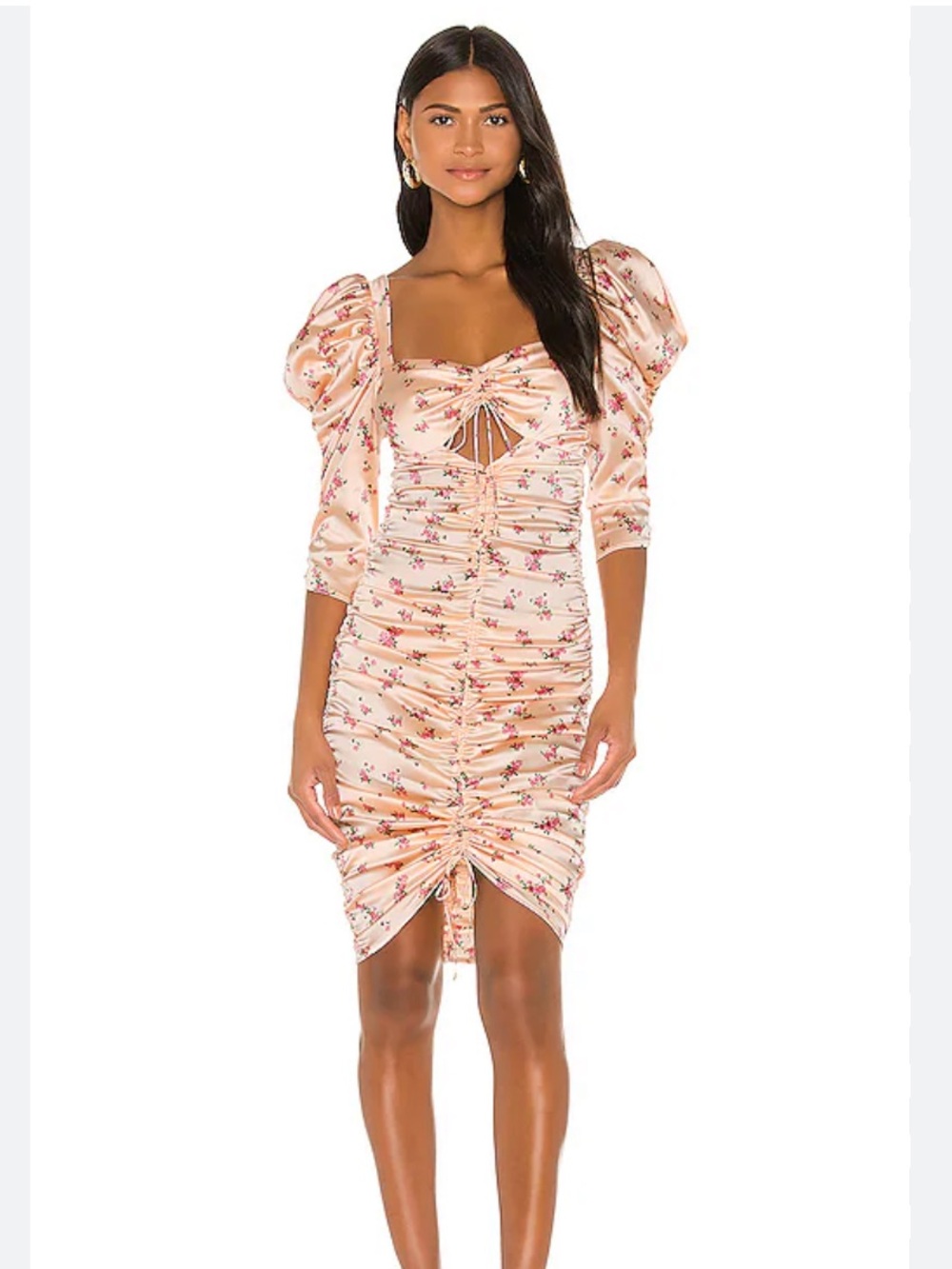 For Love & Lemons Ruched Dress